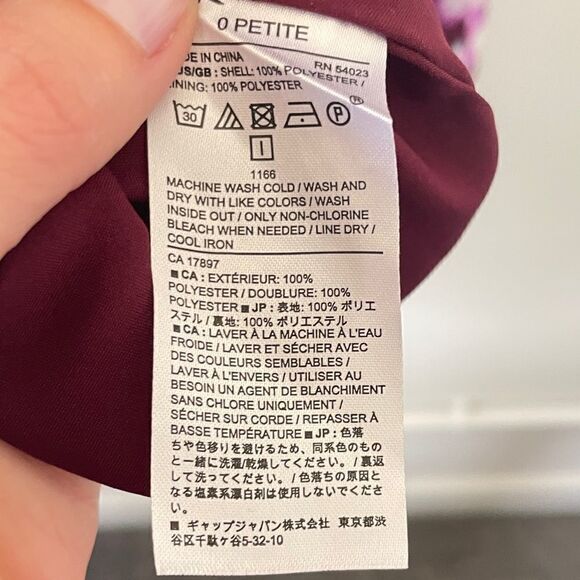 Banana Republic Purple Floral Short Sleeve Pleated Fit & Flare Dress - Picture 3 of 14